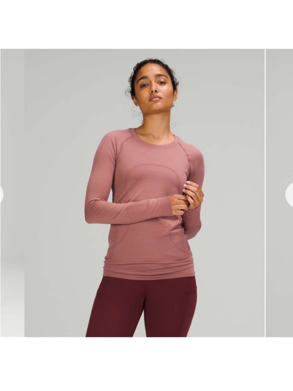 Lululemon Swiftly Tech Long Sleeve 2.0 Spiced Chai Size 4 Seamless Athletic Top